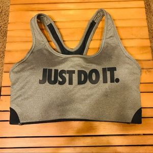 Nike Just Do It Racerback Athletic Vented Sports Bra